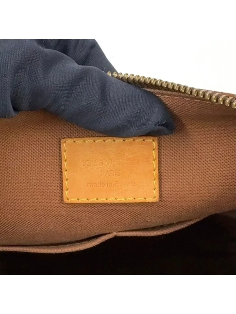 Louis Vuitton Odeon PM Monogram Leather Brown Light Shoulder Bag Gold